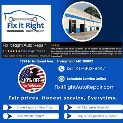 Gallery photo for Fix It Right Auto Repair in Springfield, MO