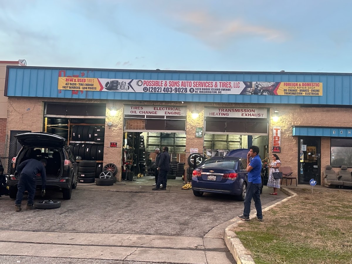 POSSIBLE & SONS AUTO SERVICES & TIRES LLC Tire Repair Shop in Washington, DC photo