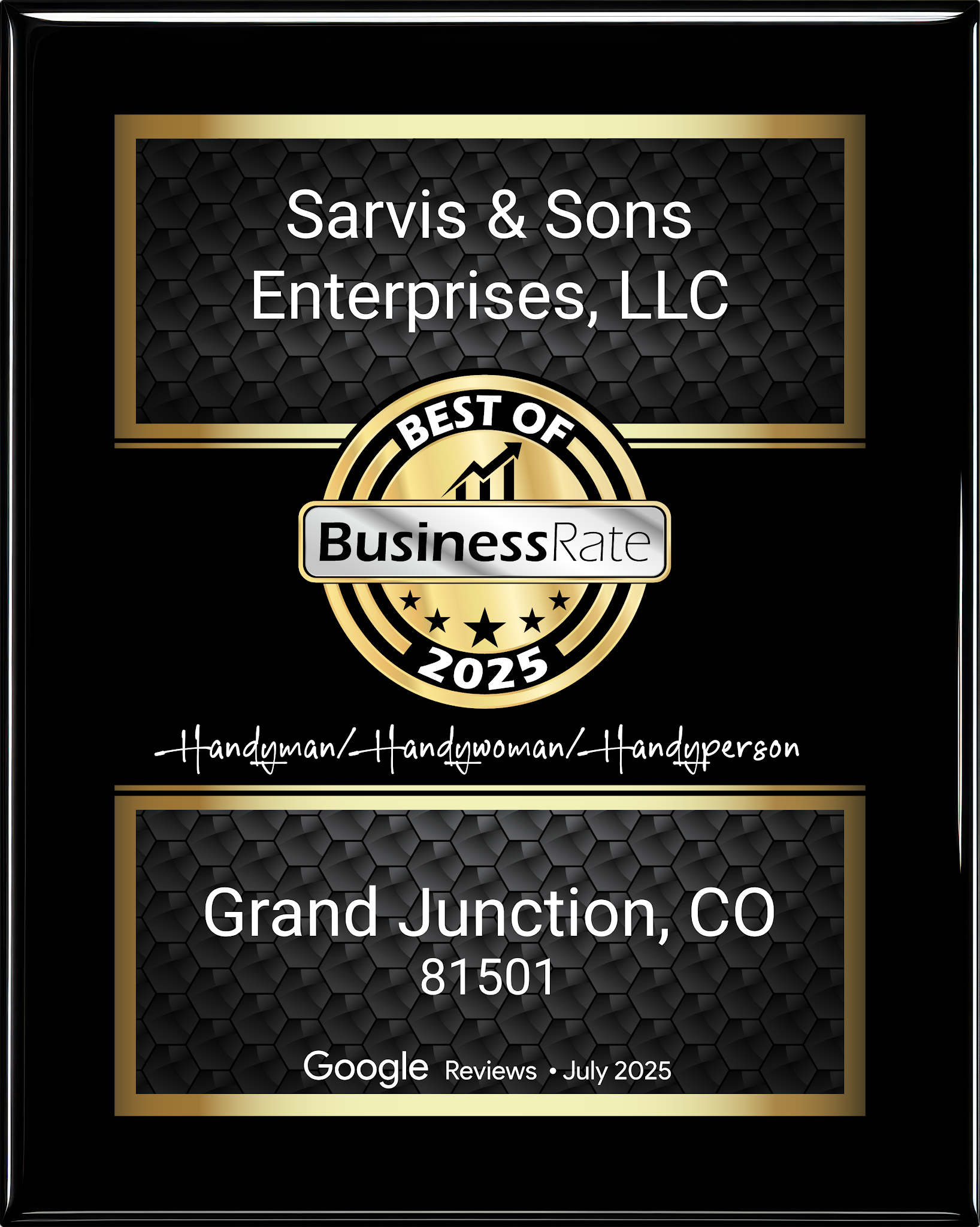 Sarvis & Sons Enterprises, LLC Handyman/ Handywoman/ Handyperson in Grand Junction, CO photo
