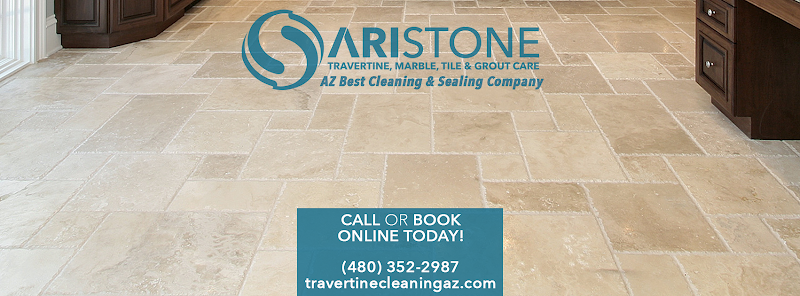 AriStone Travertine Cleaning, Sealing & Polishing Floor Refinishing Service in Scottsdale, AZ photo