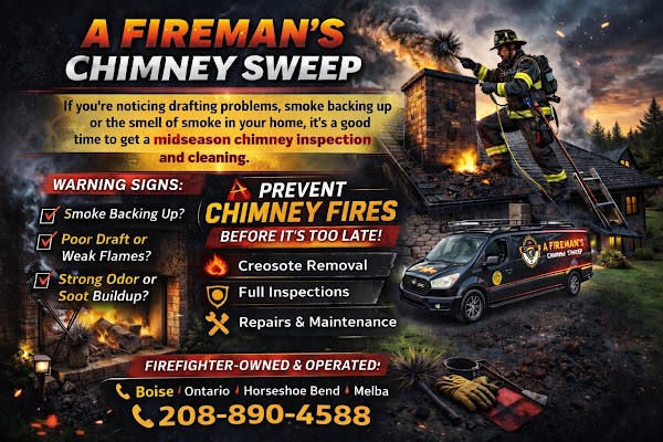 Gallery photo for A Fireman's Chimney Sweep in Emmett, ID