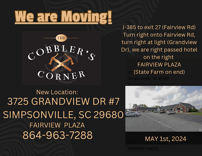 The Cobblers Corner Shoe Repair Shop in Simpsonville, SC photo
