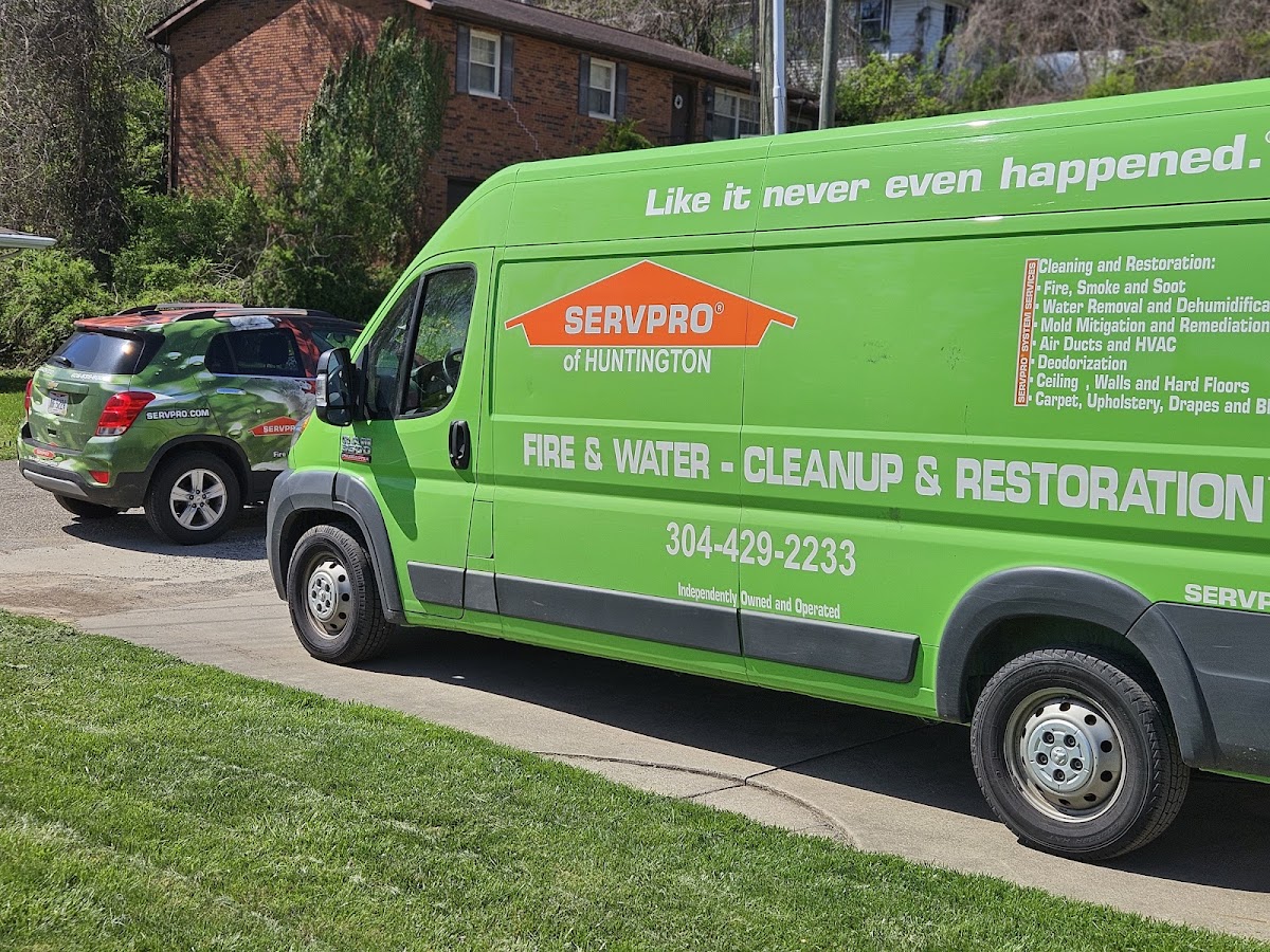 SERVPRO of Huntington Water Damage Restoration Service in Huntington, WV photo