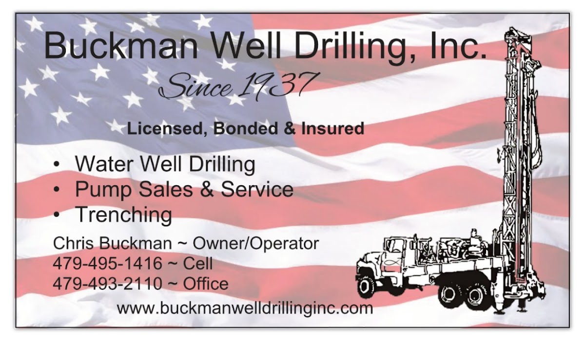 Buckman Well Drilling, Inc Well Drilling Contractor in Belleville, AR photo