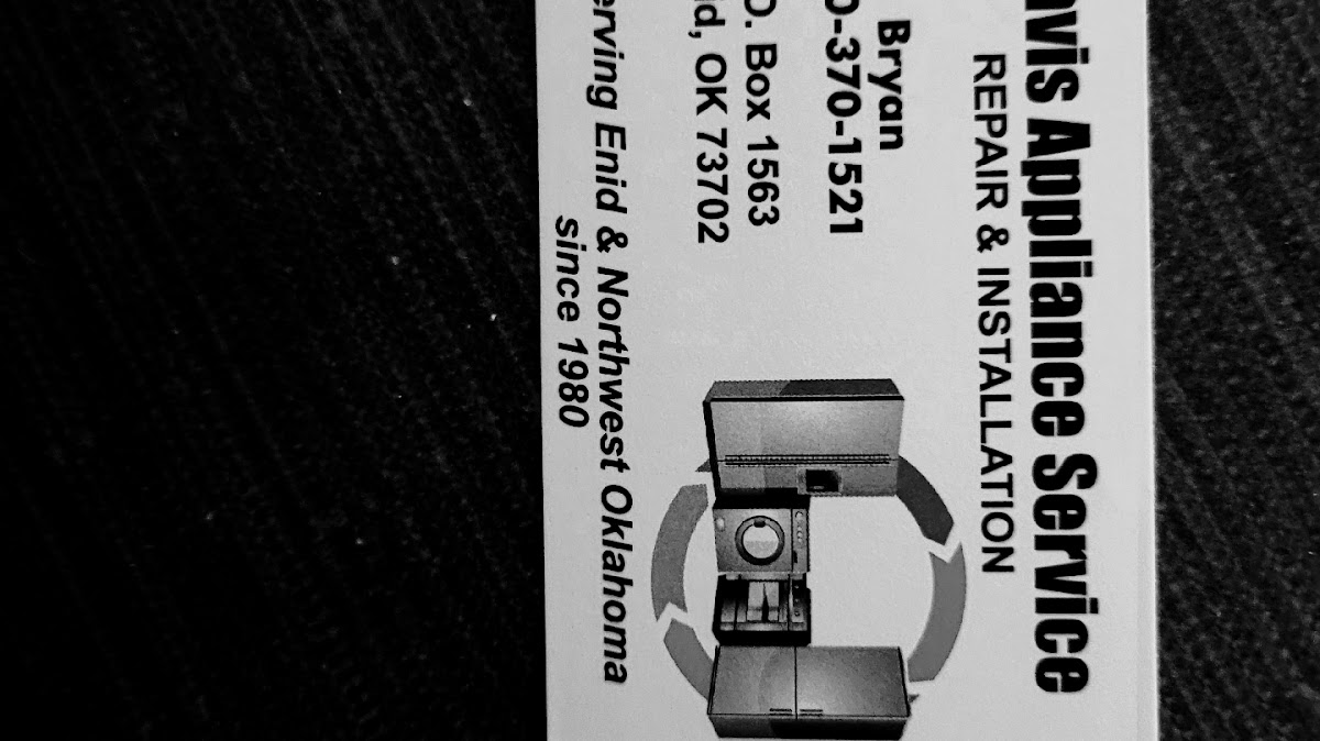 DAVIS APPLIANCE SERVICE LLCC Appliance Repair Service in Enid, OK photo