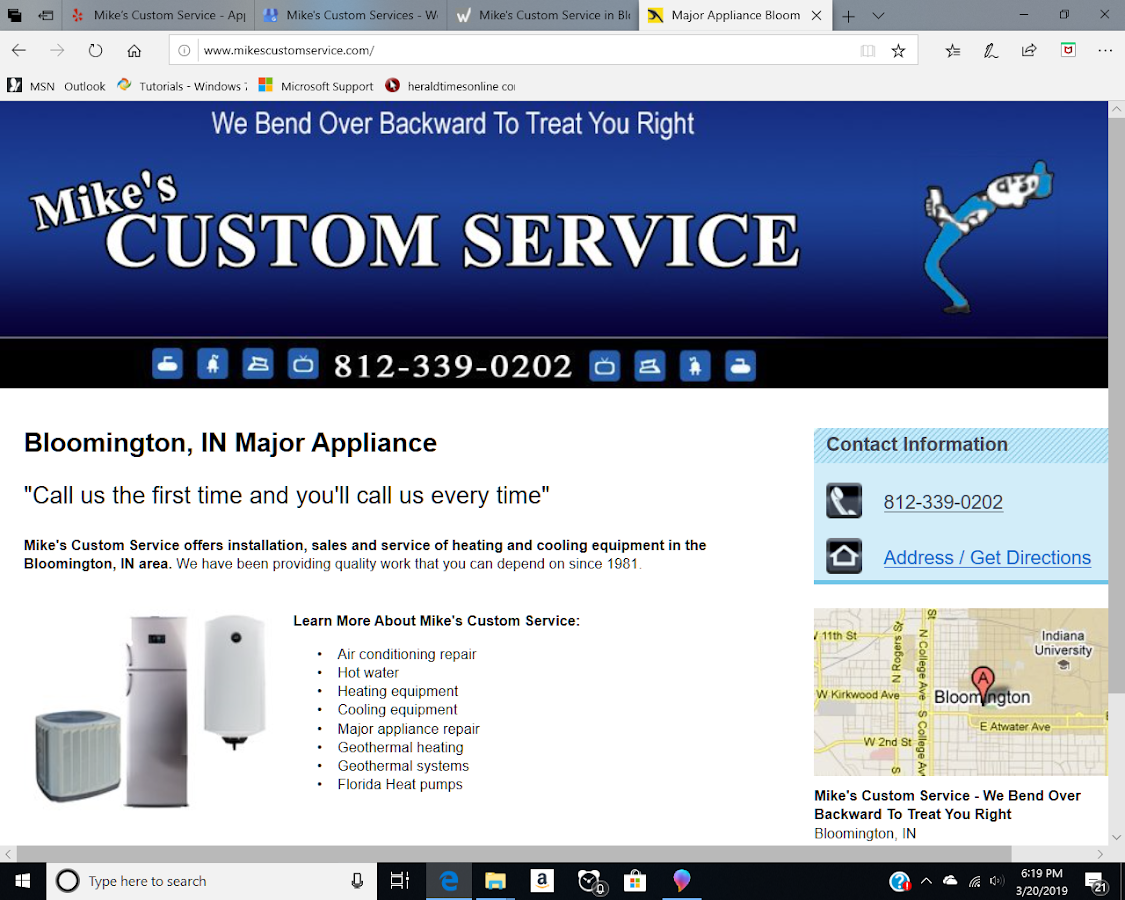 Mike's Custom Service Air Conditioning Contractor in Bloomington, IN photo