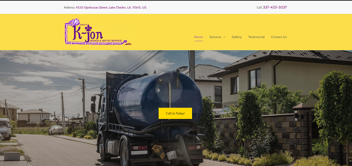 K-Jon Sewer & Septic Service Septic System Service in Lake Charles, LA photo