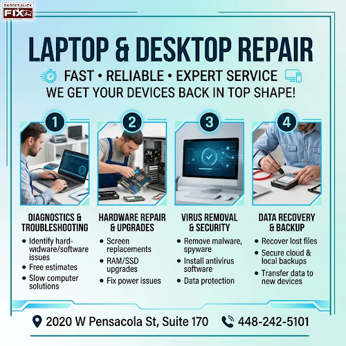 Gadget Quick Fix for all phones, Laptop, Computer, Tablet, iPad, Game Consoles & Prepaid Services for all carrier Mobile Phone Repair Shop in Tallahassee, FL photo