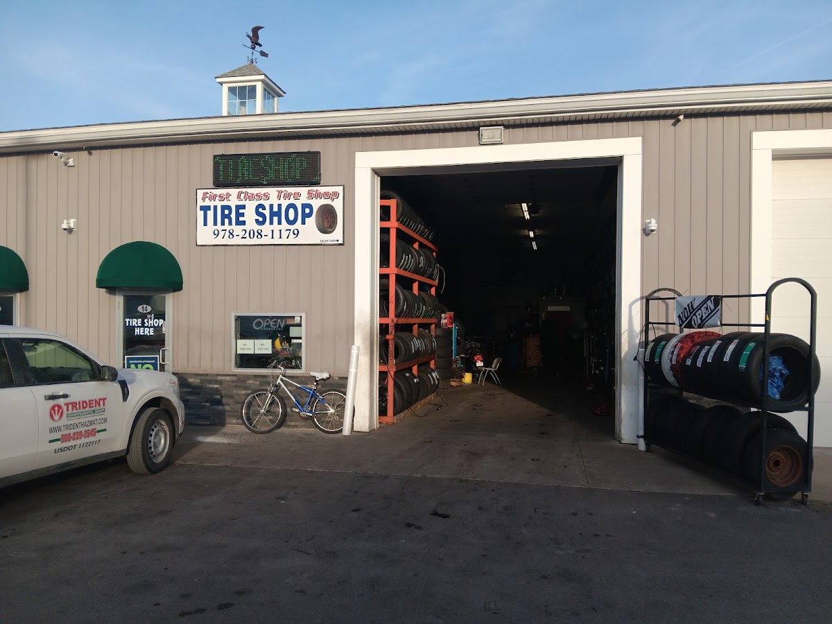 Business photo for First Class Tire Shop Inc. in 320 S Broadway Unit 14, MA