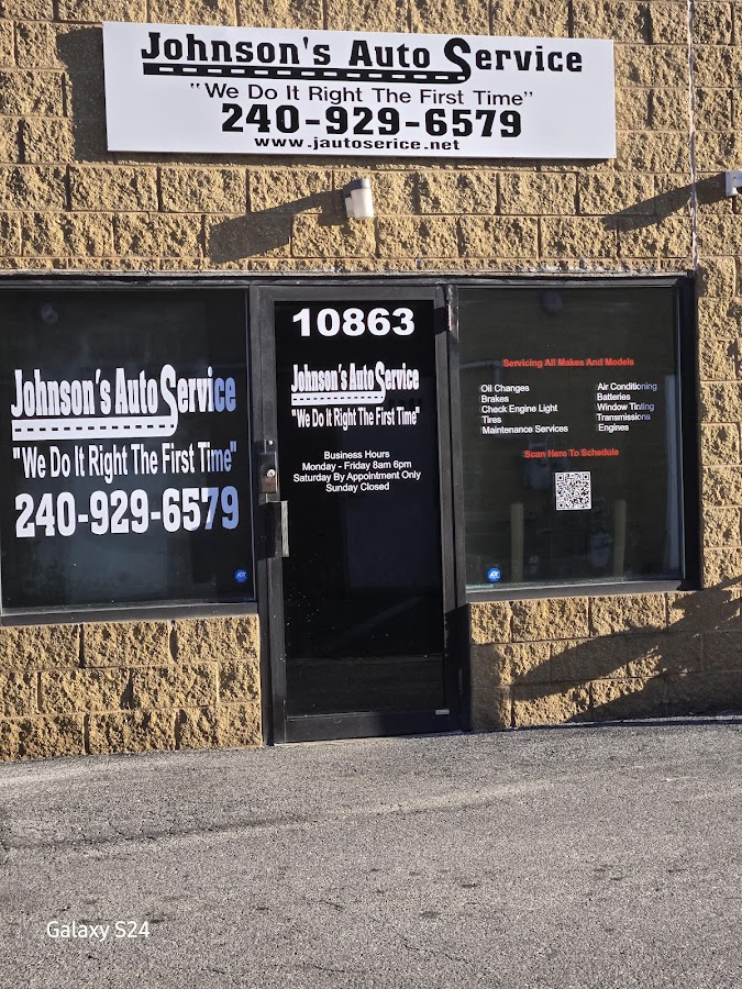 Business photo for Johnsons Auto Service LLC in Glenn Dale, MD