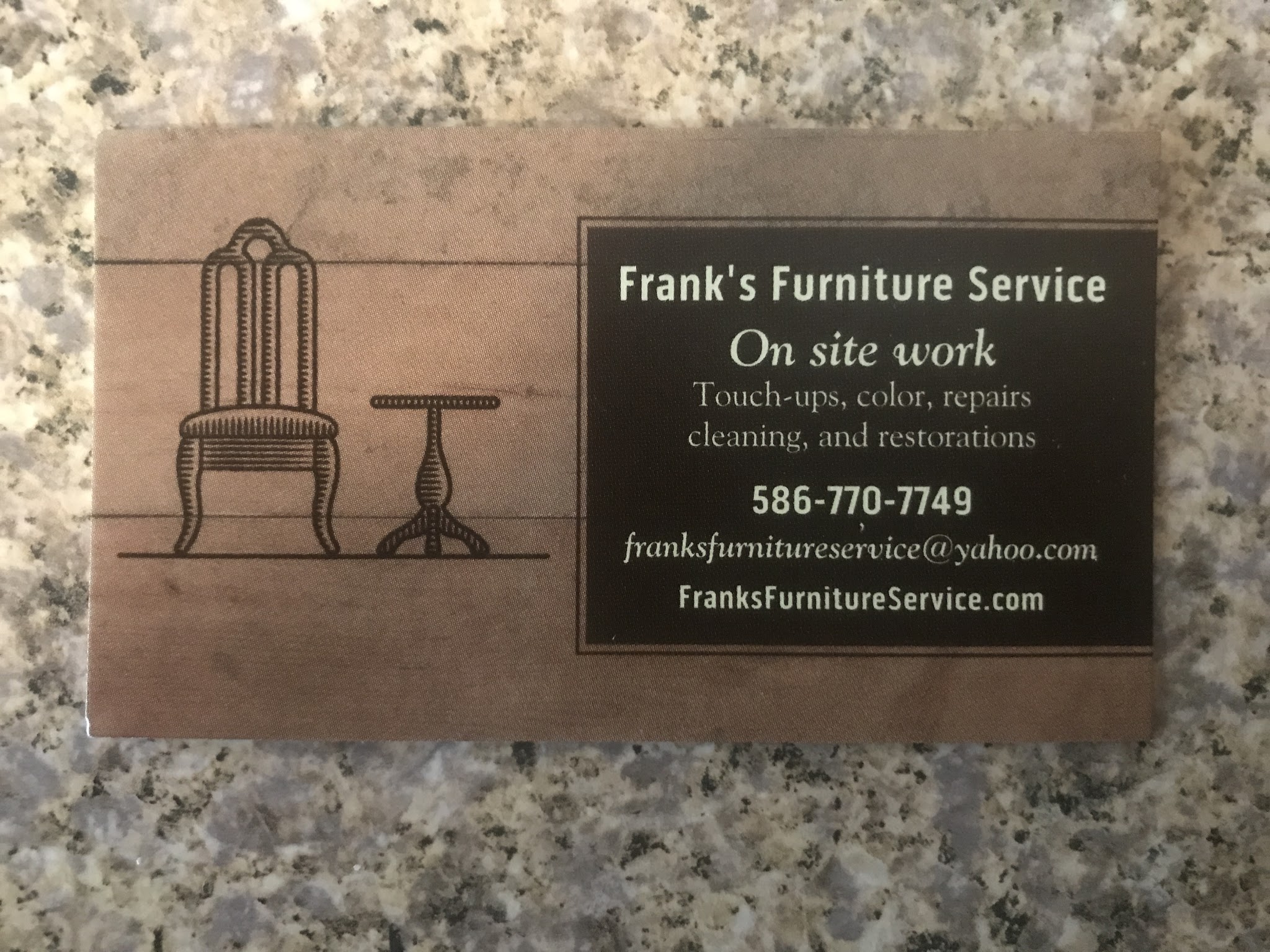 Franks Furniture Service Furniture Repair Shop