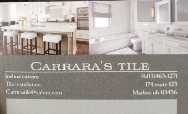 CARRARA'S TILE LLC Tile Contractor in Marlow, NH photo