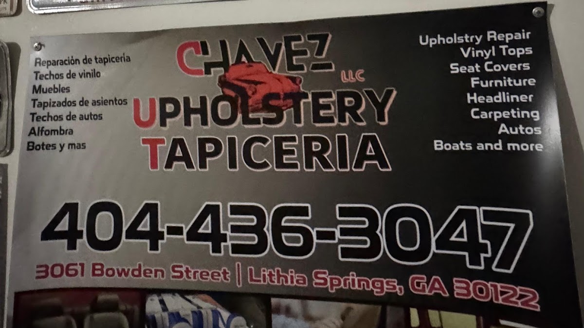 upholstery Chávez Tapiceria Chavez Auto Repair in Lithia Springs, GA photo