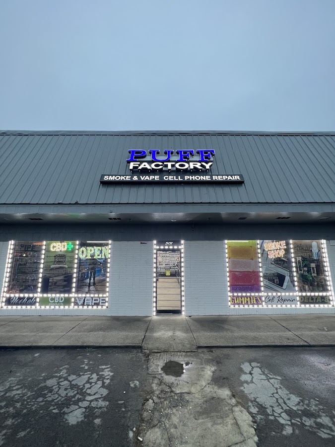 Business photo for Puff factory vape and cell phone repair in Hartselle, AL