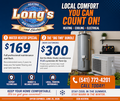 Gallery photo for Long's Heating, Air Conditioning and Electric, LLC., Plumber in Central Point, OR