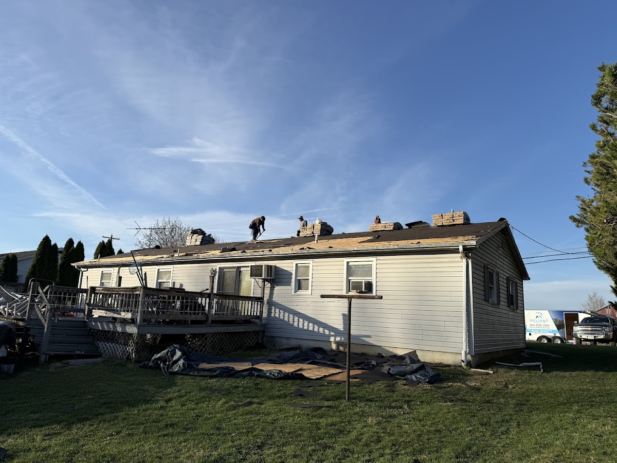 Business photo for Reliant Roofing LLC in Inwood, WV