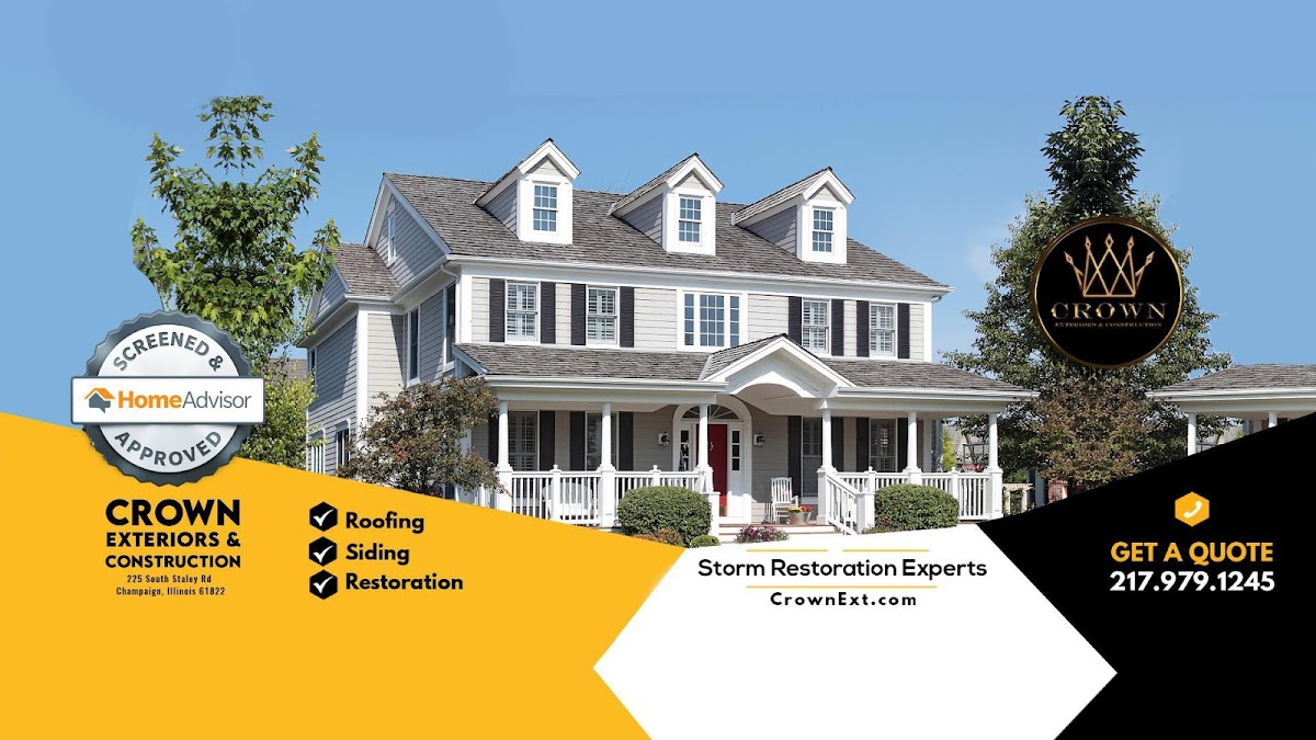 Crown Exteriors & Construction Roofing Repair in Champaign, IL photo
