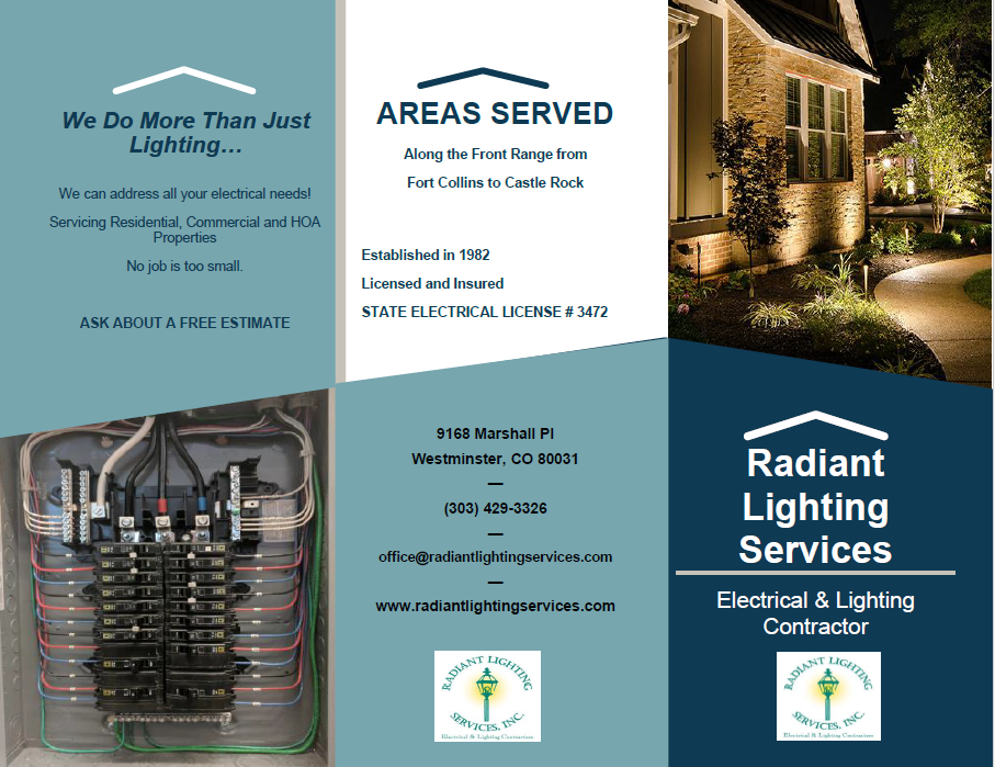 Radiant Lighting Services, Inc Plumber in Westminster, CO photo