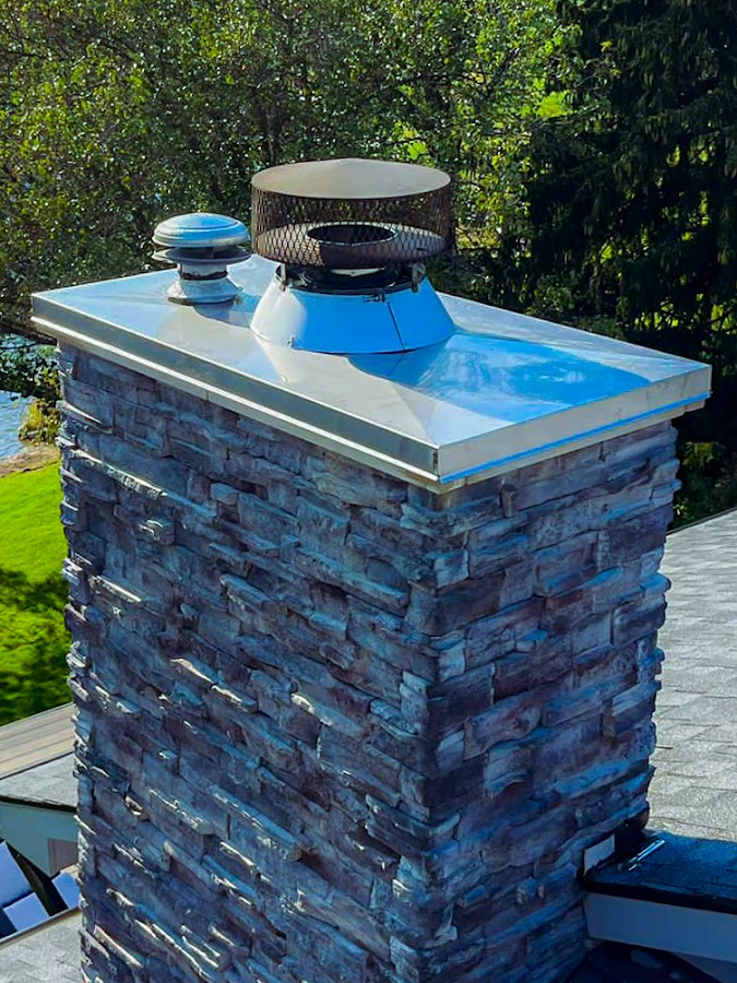 Brown Chimney Roofing Contractor in Burlington, MA photo