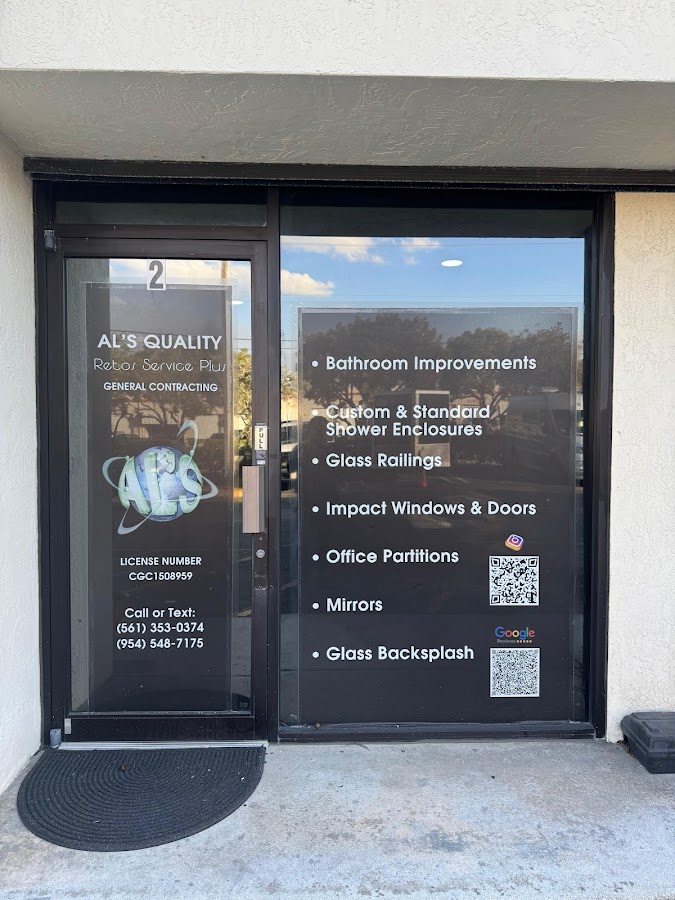 Al's Quality Frameless Shower Doors Contractor in Boynton Beach, FL photo
