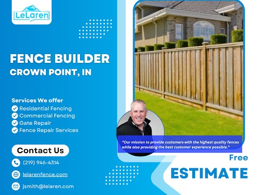 Gallery photo for LeLaren Fence Company, local service in Valparaiso, IN