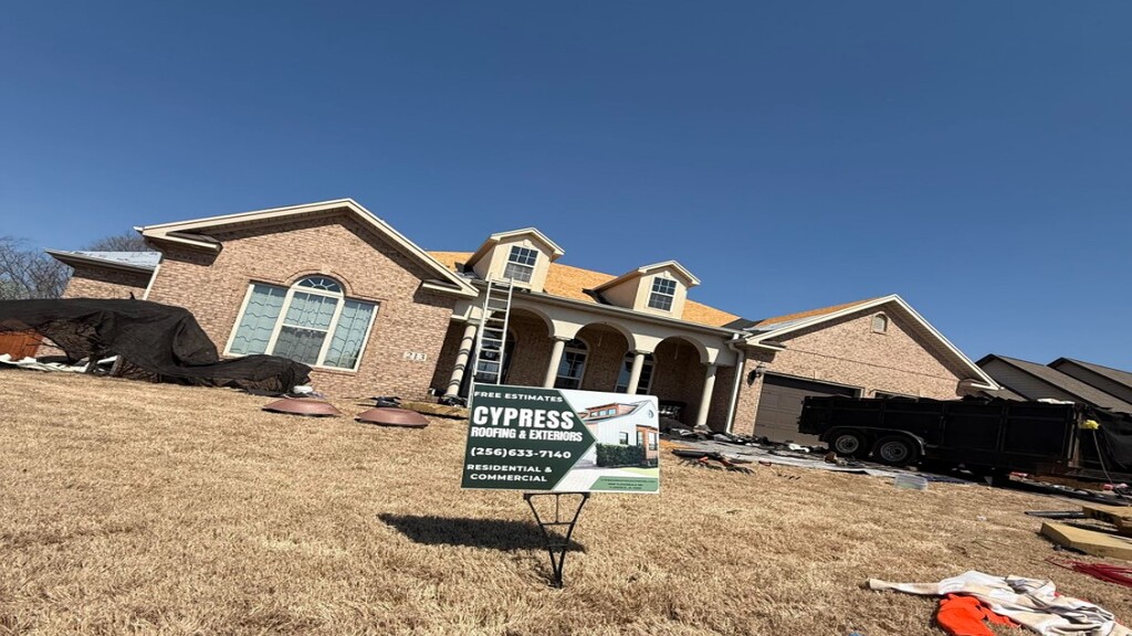 Business photo for Cypress Roofing & Exteriors in Muscle Shoals, AL