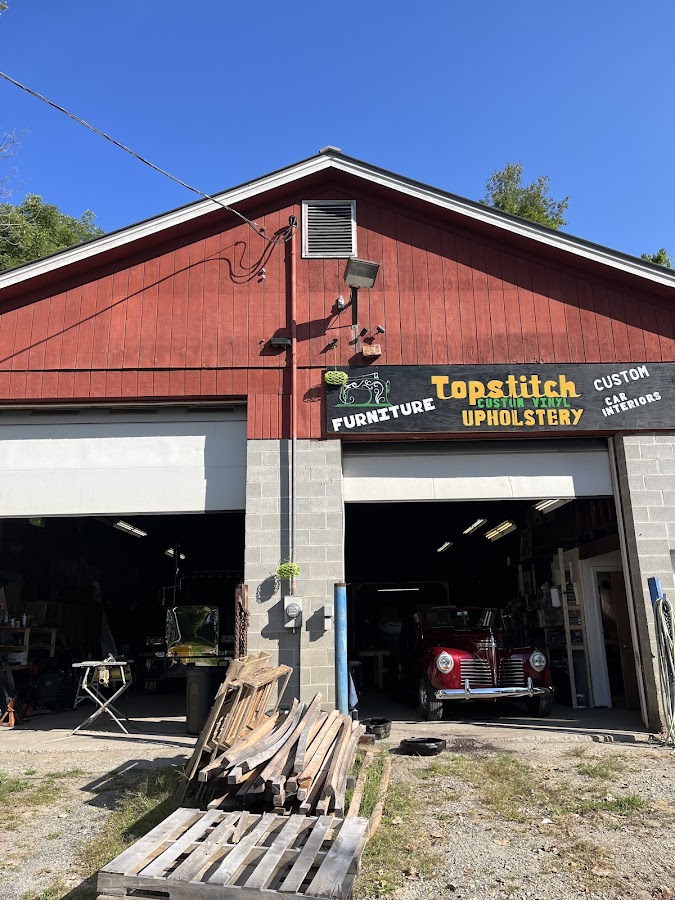 Topstitch custom vinyl upholstery Auto Repair in Shelburne Falls, MA photo