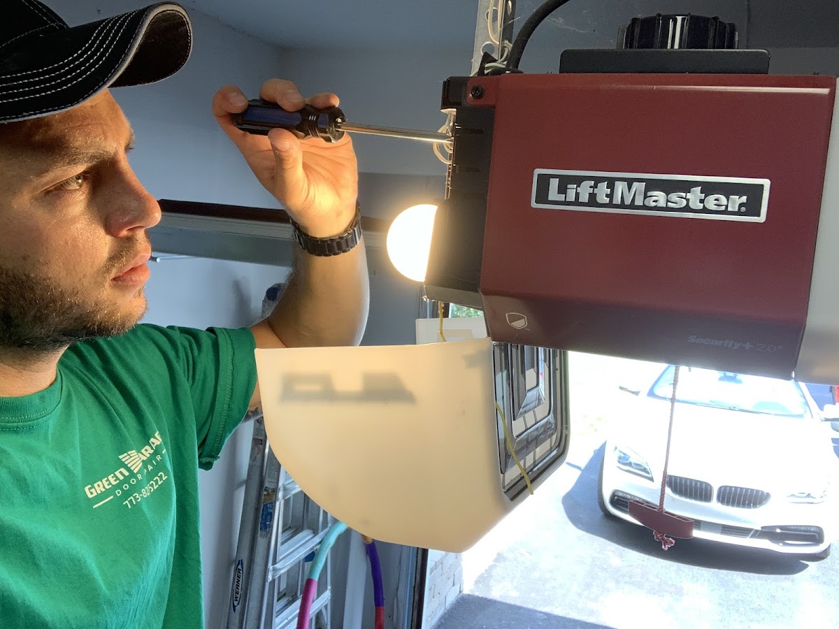 Green Garage Door Repair Handyman in Chicago, IL photo