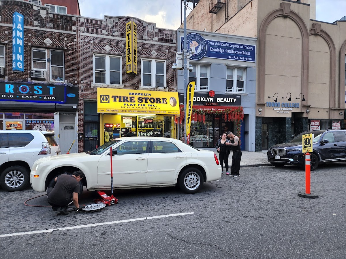 BROOKLYN TIRE SHOP. FLAT FIX. ROAD SERVICE . OPEN LATE 11:45PM Auto Repair in Brooklyn, NY photo