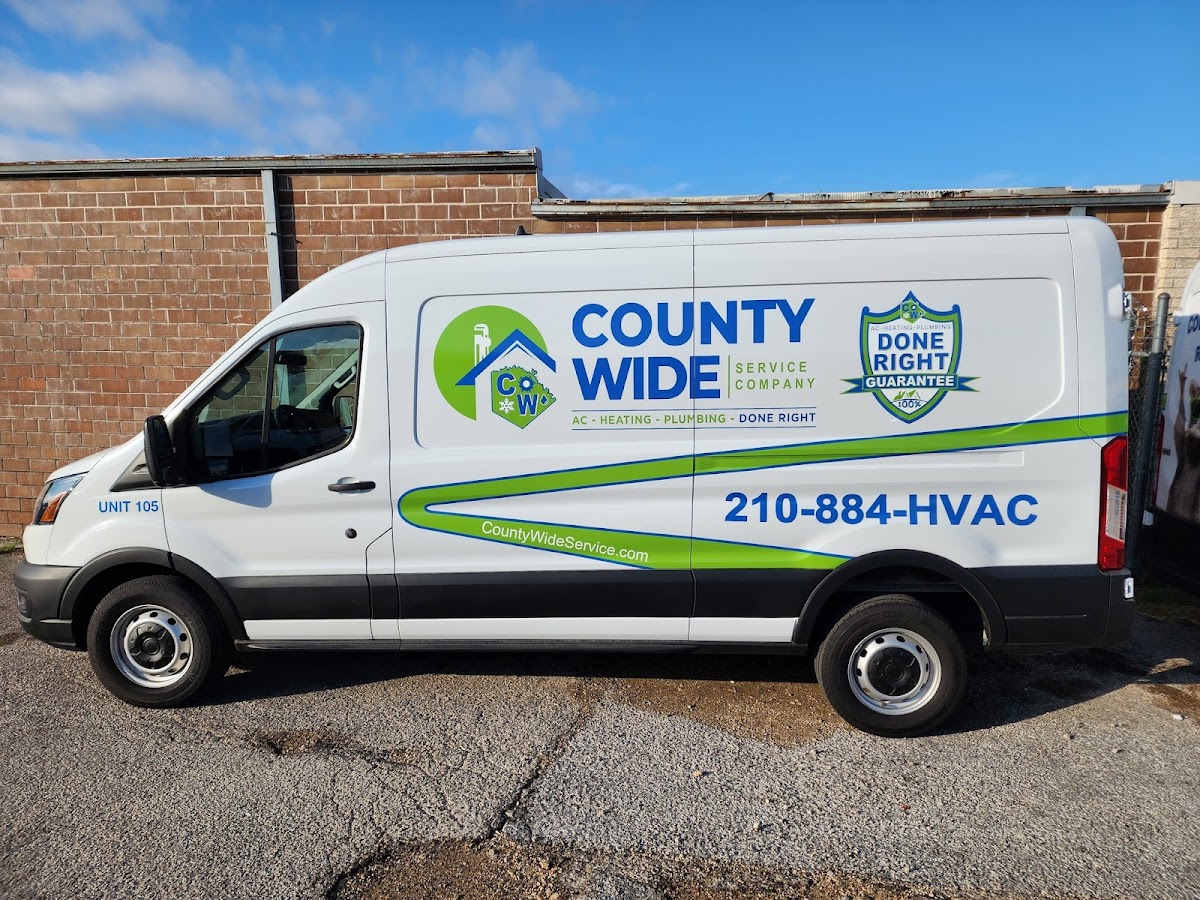 Business photo for County Wide Service Co.- AC, Heating and Plumbing in San Antonio, TX
