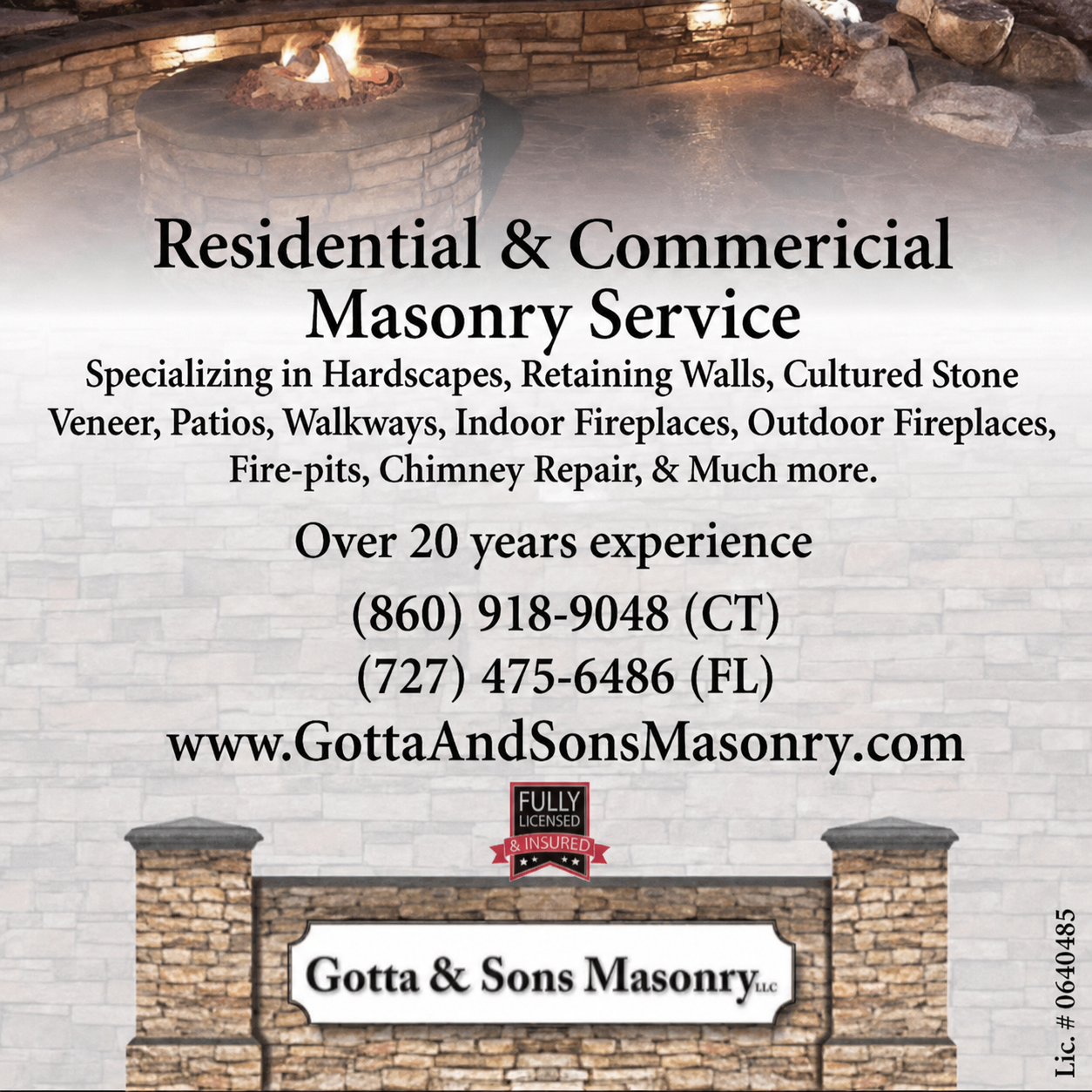 Gallery photo for Gotta & Sons Masonry, local service in Colchester, CT