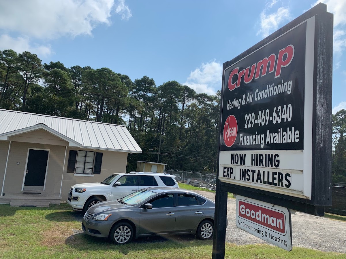 Business photo for Crump Heating and Air in Valdosta, GA