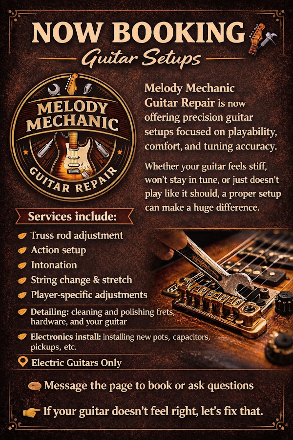 Melody Mechanic Guitar Repair local service