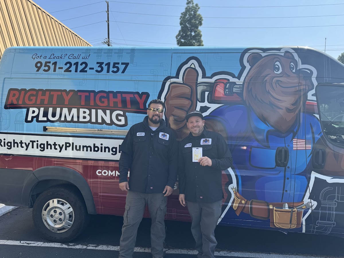 Righty Tighty Plumbing Inc. Plumber in Riverside, CA photo