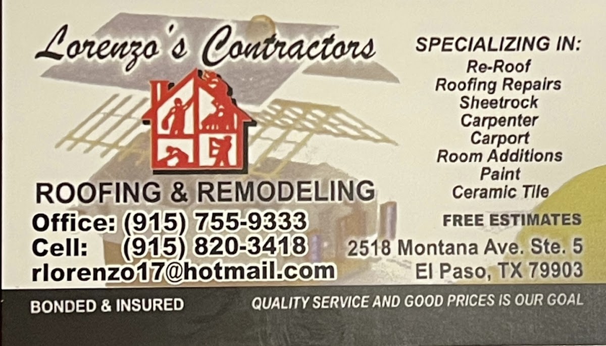 Lorenzo's Contractor Roofing & Remodeling Roofing Repair in El Paso, TX photo