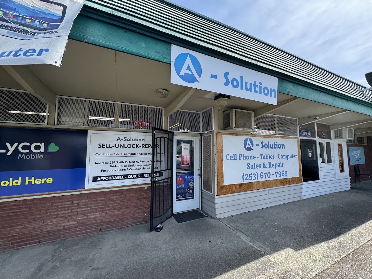 A-Solution cell phone - tablet - computer repair services Mobile Phone Repair Shop in Renton, WA photo